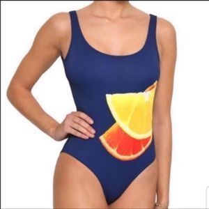 Onia Kelly One Piece Orange Slice Swimsuit NEW